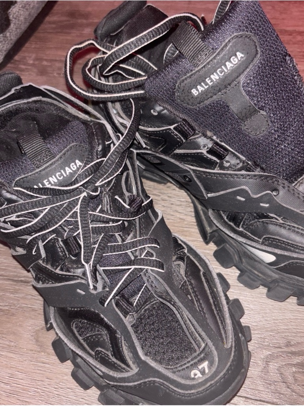 Balenciaga Black Track Runner Sneakers